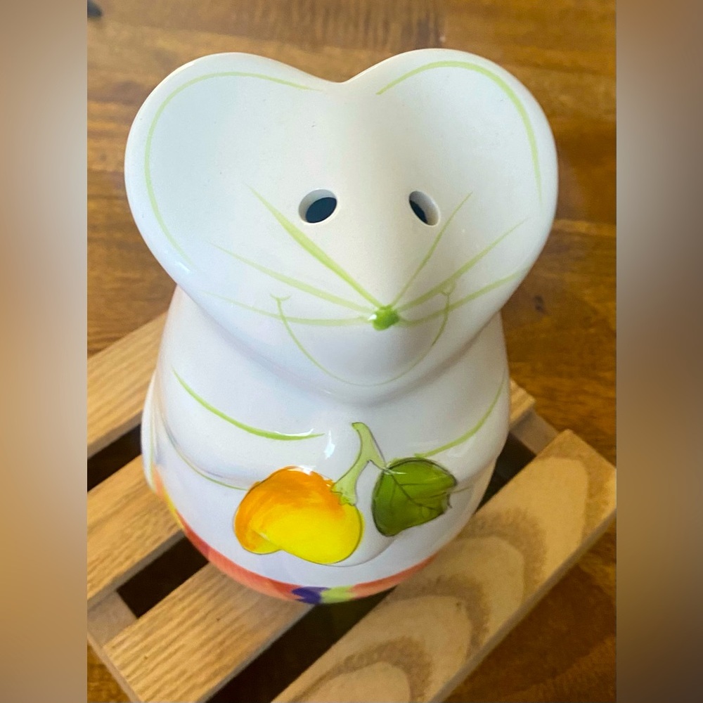 Laurie Gates Hand painted Ceramic Parmesan Shaker